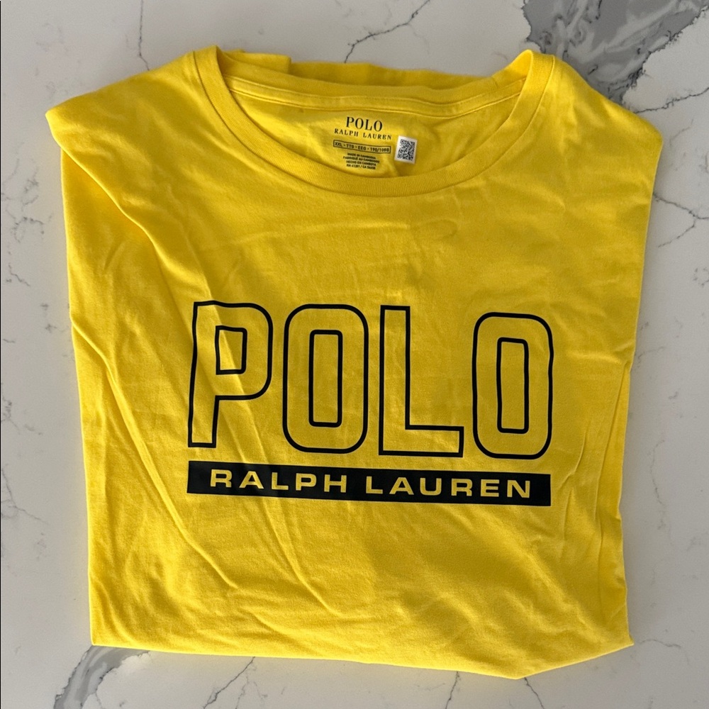 NEW! Polo by Ralph Lauren XXL Yellow Tee